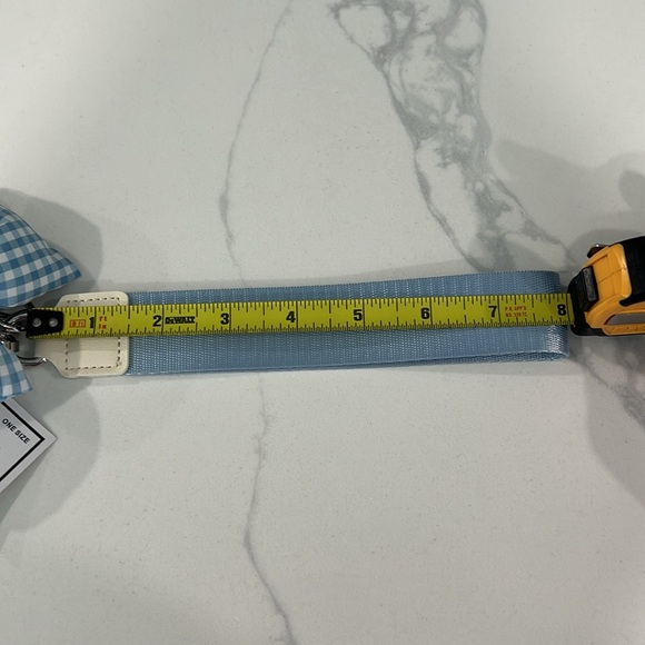 🎀Cute Blue Bow Double Wristlet Coin purse Keychain - Picture 11 of 16